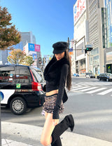 Tokyo It-Girl Fur Trim Top