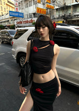 Black & Red Interplay Set