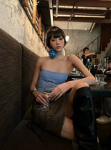 Rive Gauche Lace-Up Top