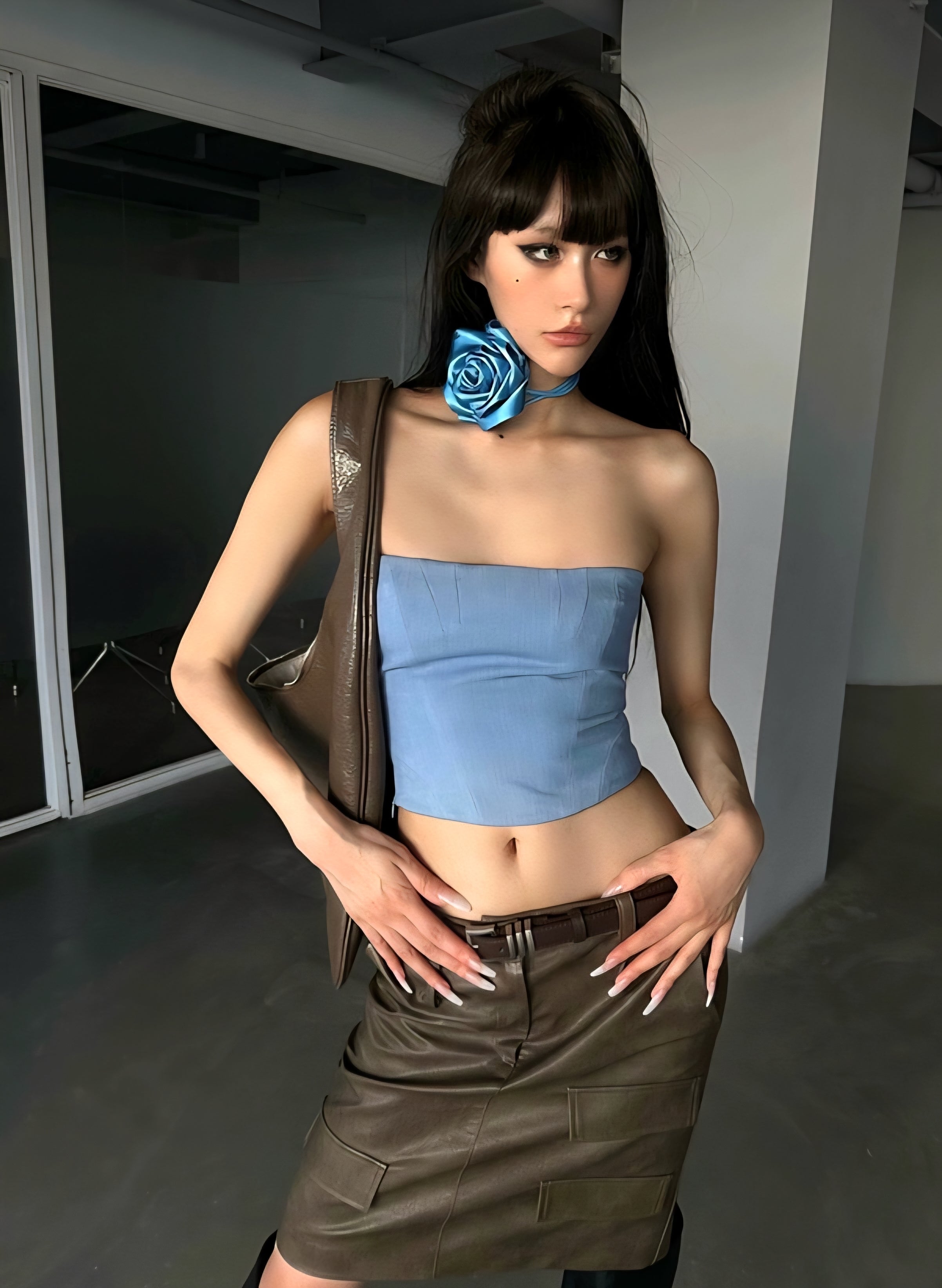 Rive Gauche Lace-Up Top