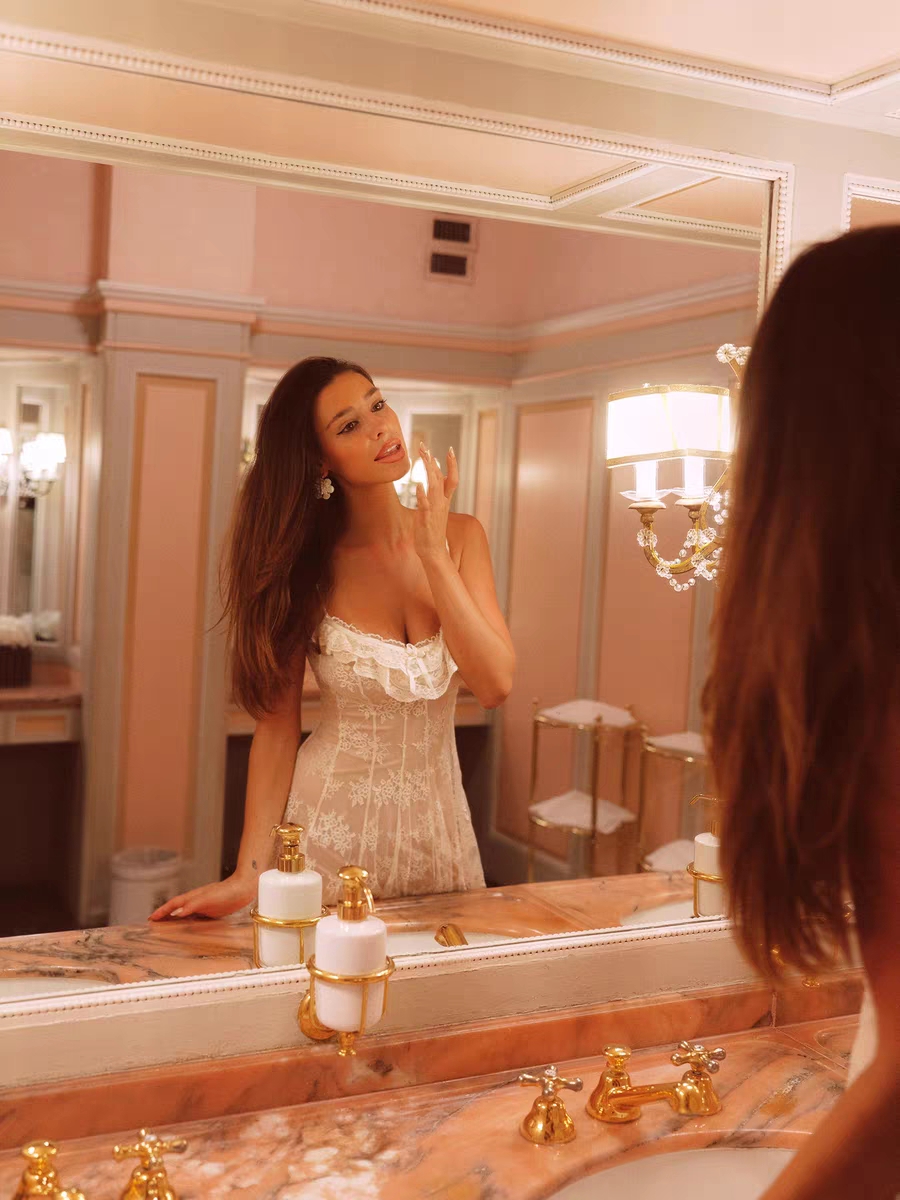 Eternal Romance Sheer Lace Dress