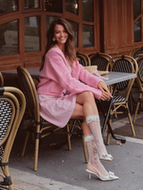 Lovely Sweetheart Halter Mini Dress & Cardigan