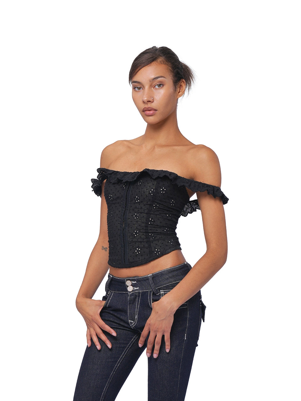 [Pre-sale] Gothic Sugar Off-Shoulder Top