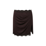 Seashell Drift Lace Mini Skirt