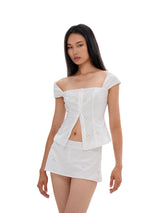 [Pre-sale] Serene White Corset Set