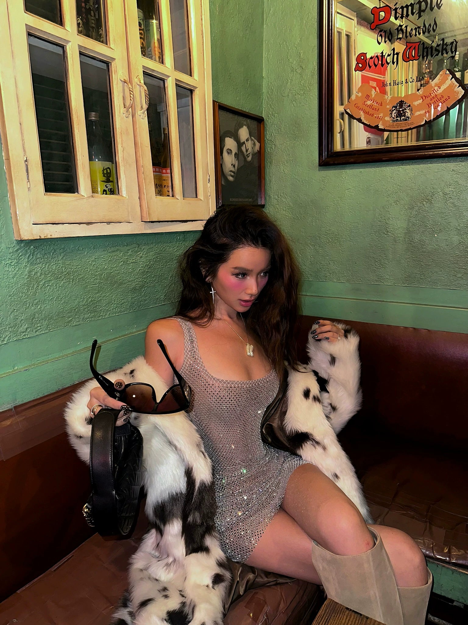 [Pre-sale] After Party Crystal Square Neck Dress