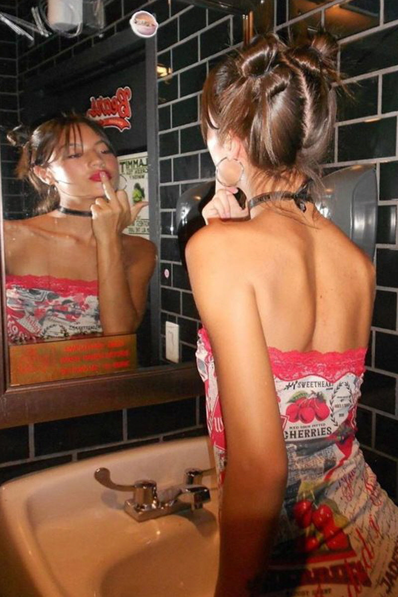 Cherry Bomb Lace Mini Dress