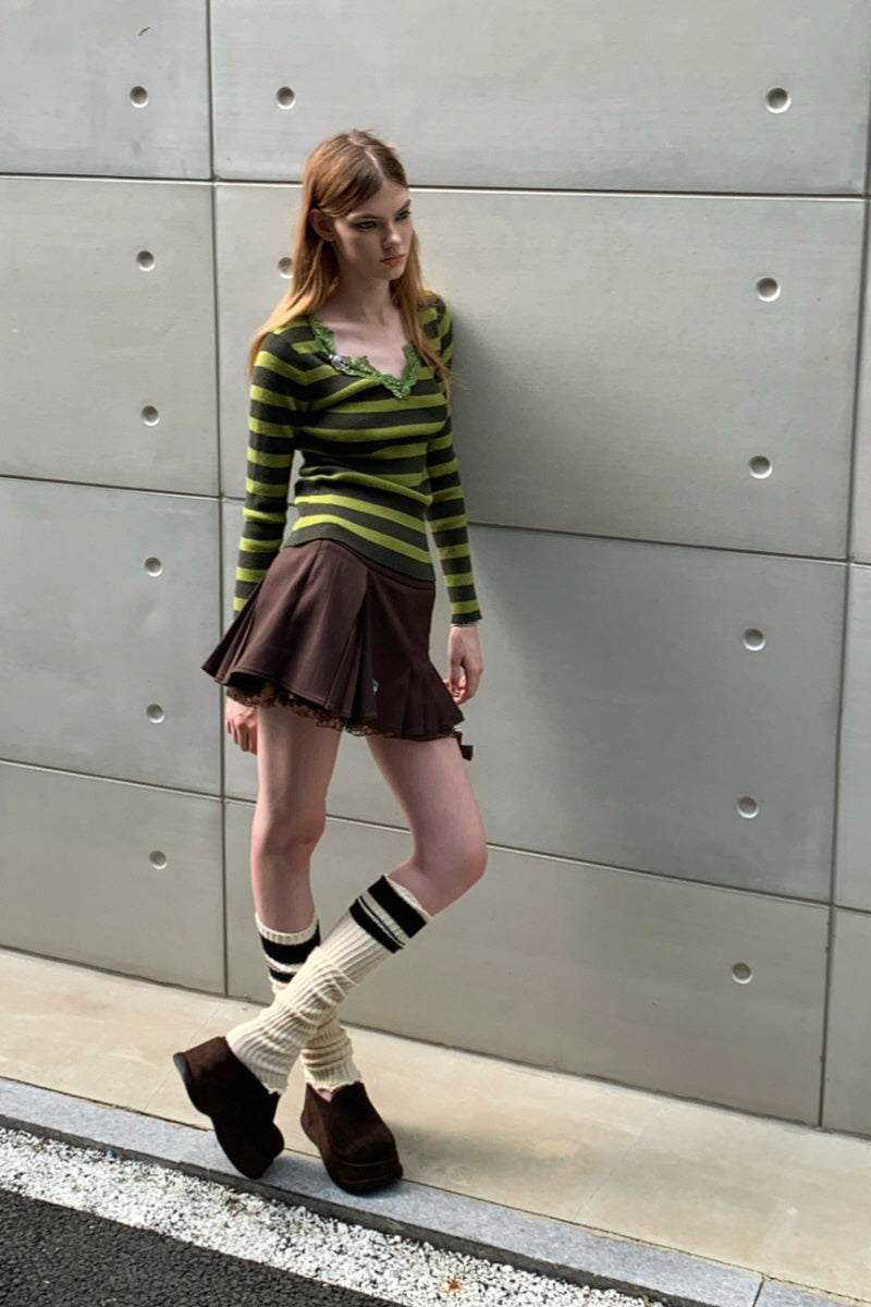 Toxic Charm Striped Knit