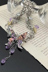 Iridescent Butterfly Choker