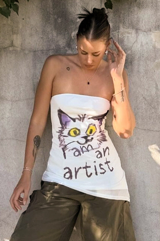 Feline Tube Dress