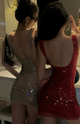 [Pre-sale] After Party Crystal Square Neck Dress