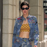 Graffiti Denim Co-ord Set
