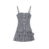 [Pre-sale]Tweed Button-Up Mini Dress