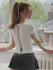 Dot Back Peekaboo Tee