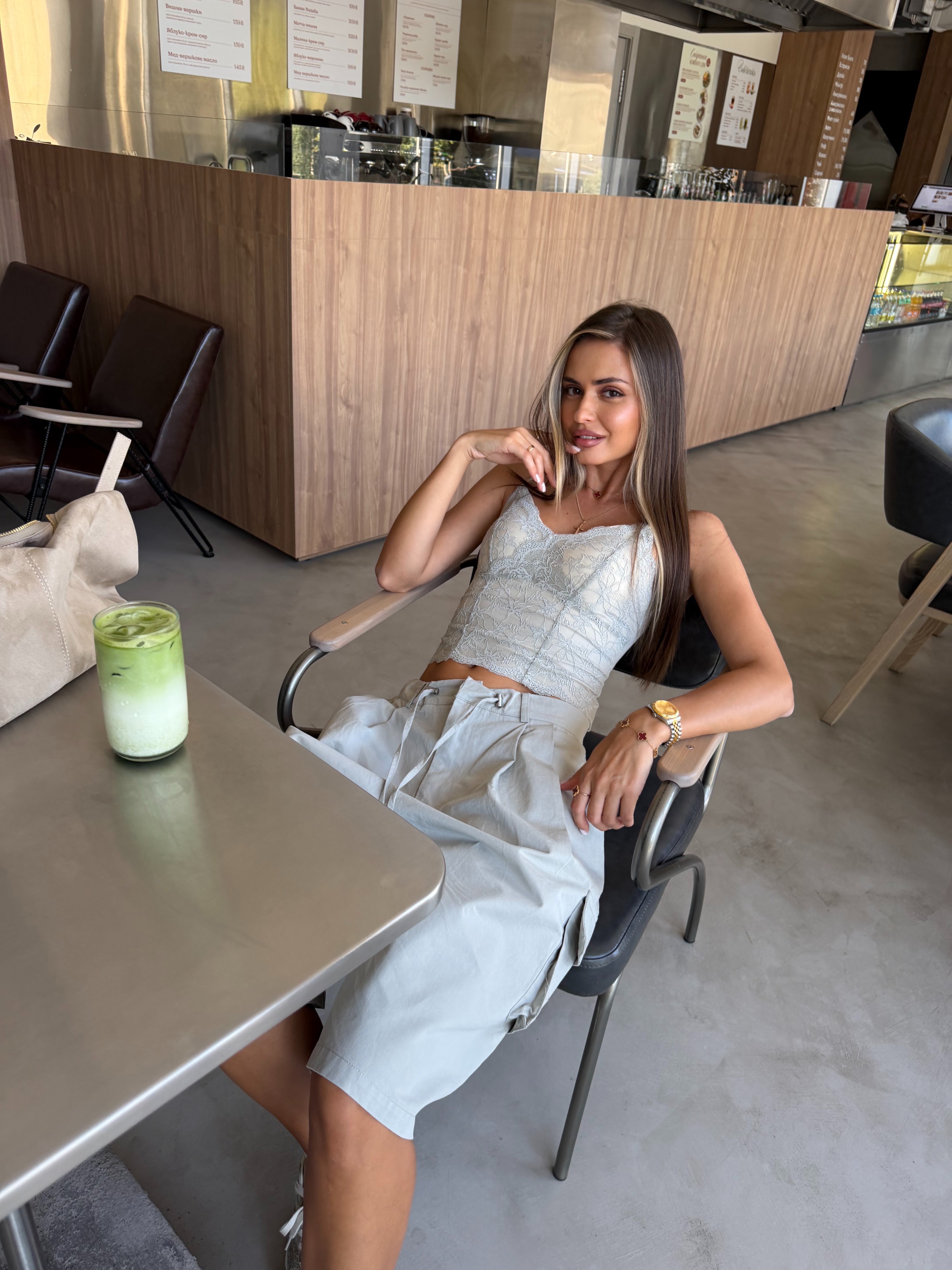 Sage Bloom Lace Camisole