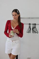 Red Romance Cardigan
