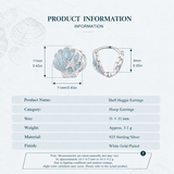 Ocean Shell 925 Sterling Sliver Earrings