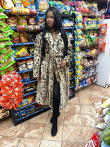 Noir Safari Faux Fur Coat