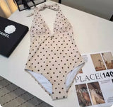 Dot Mono Scarf Swim Set