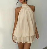 Golden Hour Halter Mini Dress