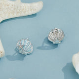Ocean Shell 925 Sterling Sliver Earrings