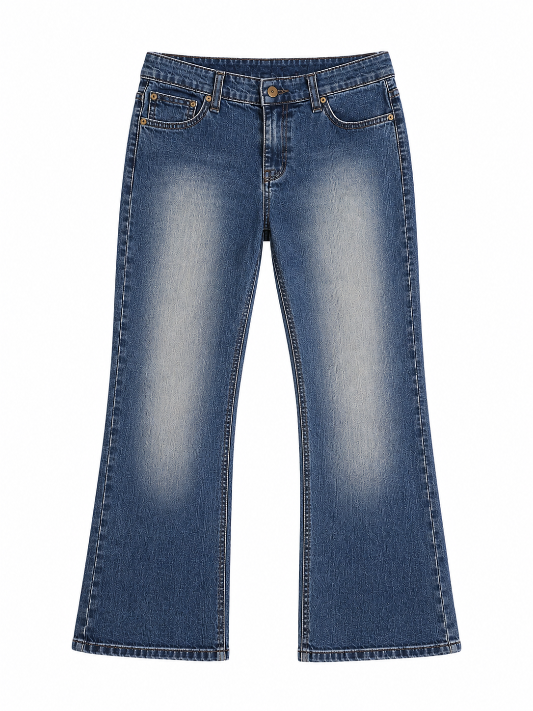 Washed Capri Denim Pants
