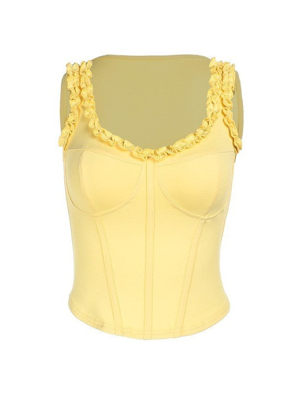 Sunbeam Ruffle Corset Top